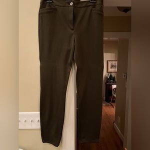 NWT Talbots skinny ankle olive green pants. Size 6